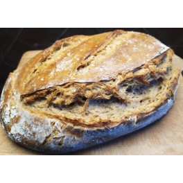 Řemeslný kváskový chléb pšenično - žitný s cibulí